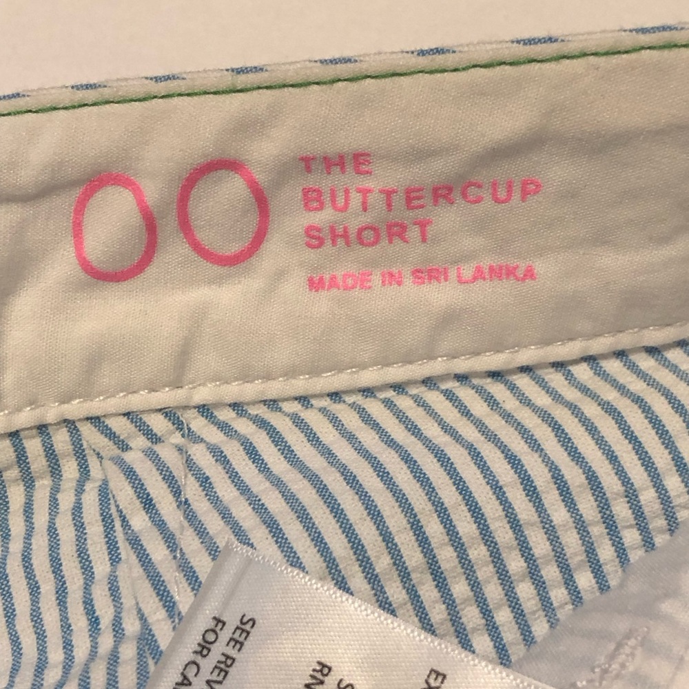 Lilly Pulitzer The Buttercup Short in Blue & White Stripe Seersucker - Picture 8 of 12